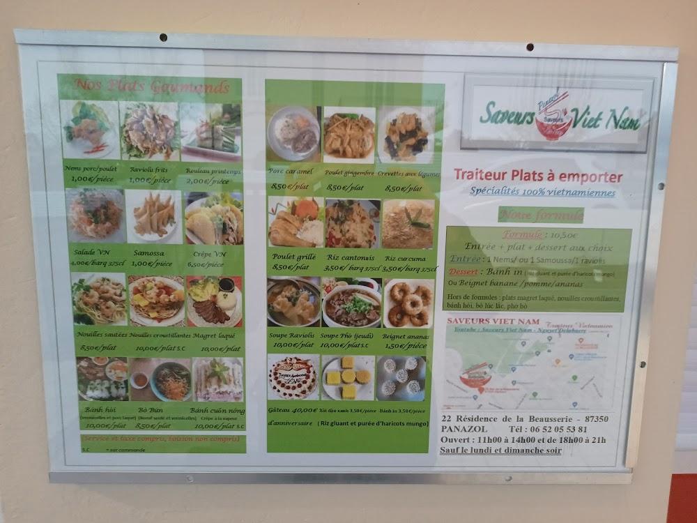 Saveurs Vietnam - Panazol - Menu Image 3